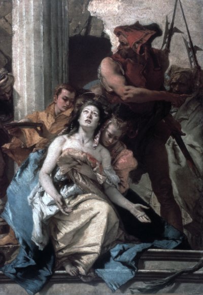 O martírio de St Agatha, c1756 de Giovanni Battista Tiepolo
