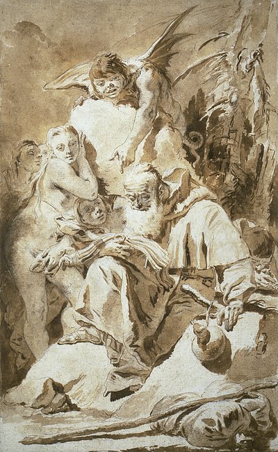 A tentação de Santo António de Giovanni Battista Tiepolo