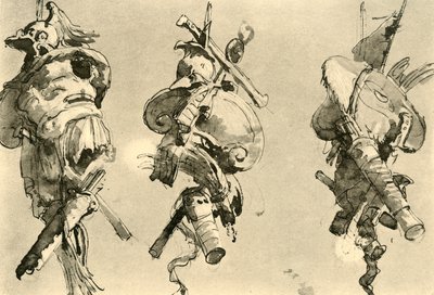 Três troféus, meados do século XVIII, 1928 de Giovanni Battista Tiepolo