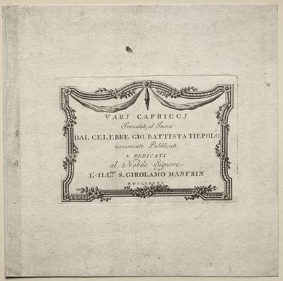 Vários Caprichos de Giovanni Battista Tiepolo