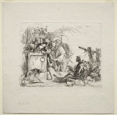 Vários Caprichos: Público que Dá Morte de Giovanni Battista Tiepolo