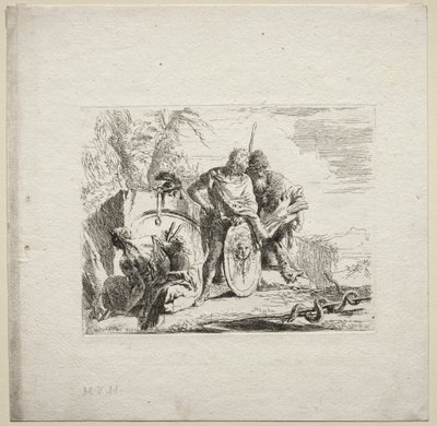 Vários caprichos: o jovem soldado e o astrólogo de Giovanni Battista Tiepolo