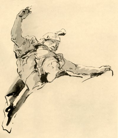 Guerreiro em pé nas nuvens, meados do século XVIII, 1928 de Giovanni Battista Tiepolo