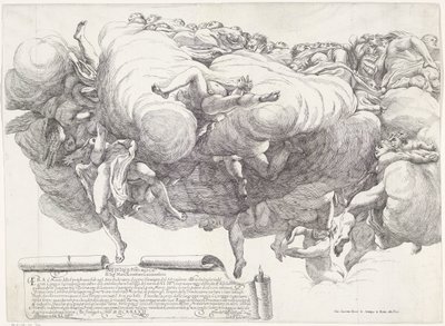 Ascensão de Maria (parte esquerda) de Giovanni Battista Vanni