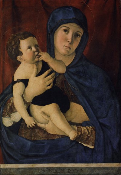 Alemão: Maria mit dem Kind Madonna and Child de Giovanni Bellini