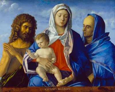 Madona e Menino com os Santos João Batista e Isabel de Giovanni Bellini