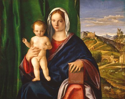Madonna and Child, 1509 (óleo no painel) de Giovanni Bellini