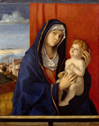 Madonna and Child, c.1485 (óleo sobre madeira) de Giovanni Bellini