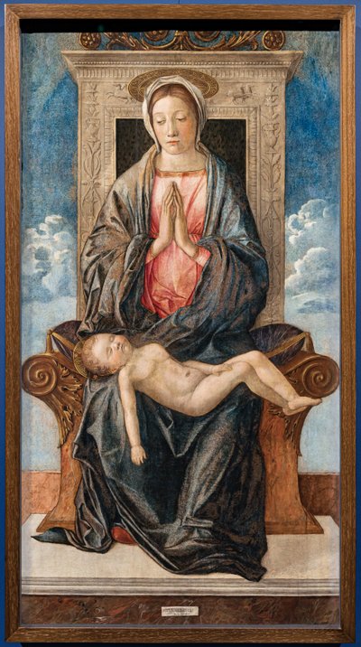 Madonna com bebé adormecido, de Giovanni bellini, c.1470. de Giovanni Bellini