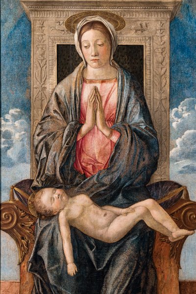 Madonna com bebé adormecido, de Giovanni bellini, c.1470. de Giovanni Bellini