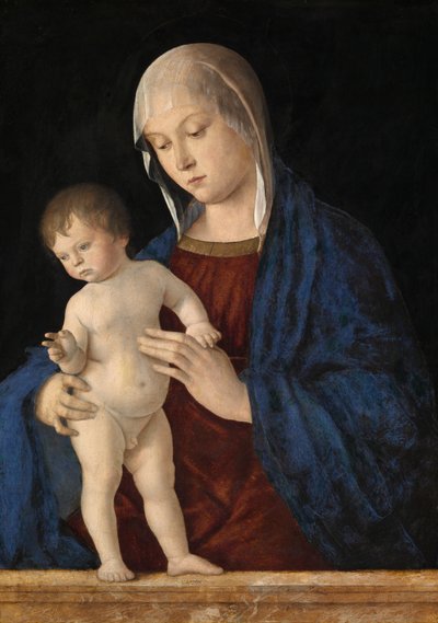 Madona com a Bênção do Menino, c.1475 (óleo sobre painel) de Giovanni Bellini