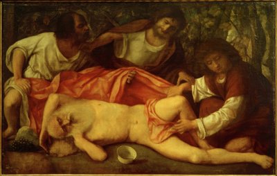 A embriaguez de Noé de Giovanni Bellini