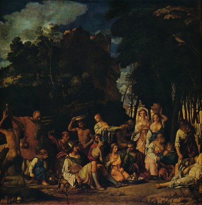 A Festa dos Deuses, 1514-1529 de Giovanni Bellini