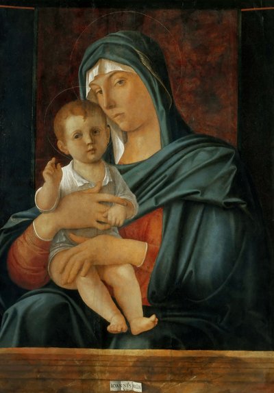 The Virgin and Child, ca 1470-1475. de Giovanni Bellini