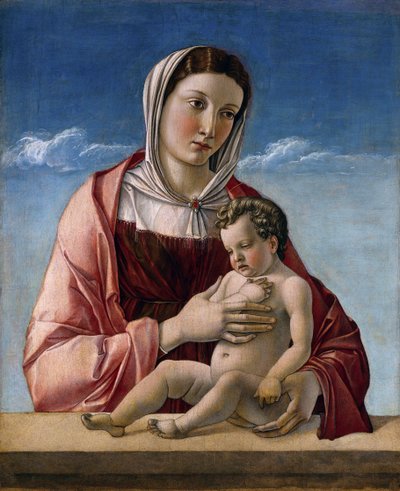 Virgem e o Menino "(Madonna Frizzoni) Pintura de Giovanni Bellini dit il Giambellino de Giovanni Bellini