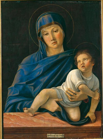 Virgem e Menino (pintura sobre tela) de Giovanni Bellini