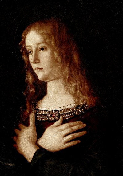 Virgem e o Menino com Santa Catarina de Alexandria e Santa Maria Madalena de Giovanni Bellini