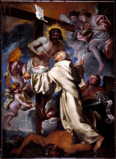 Visão Mística de São Bernardo (óleo sobre tela de Giovanni Benedetto Castiglione