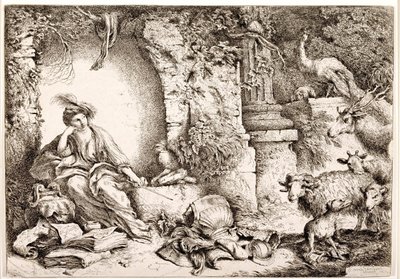Circe transforma os homens de Ulisses em bestas de Giovanni Benedetto Castiglione