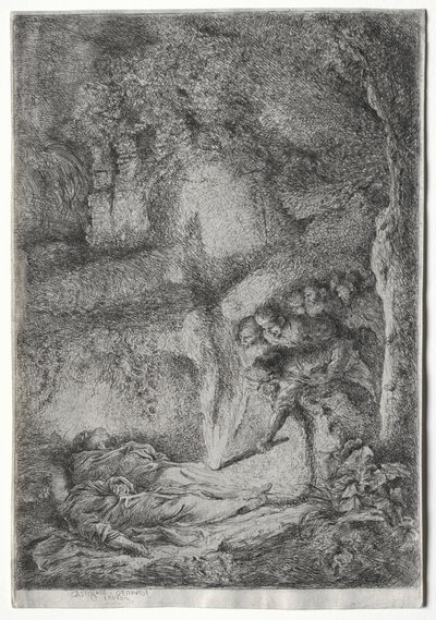 A invenção dos corpos de S. Pedro e S. Paulo, c. 1650. de Giovanni Benedetto Castiglione