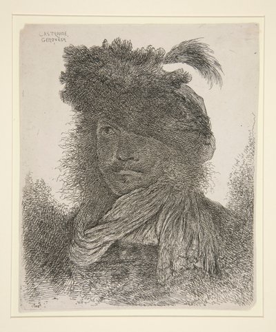O Homem com o Rosto na Sombra de Giovanni Benedetto Castiglione