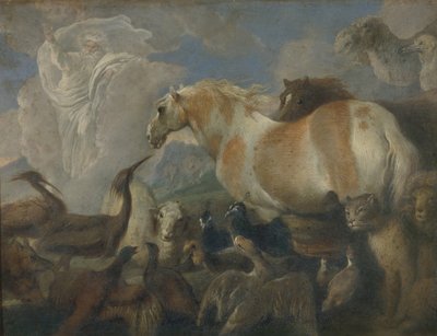 A criação, meados do século XVII. de Giovanni Benedetto Castiglione