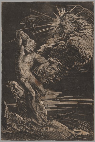 A criação de Adão de Giovanni Benedetto Castiglione
