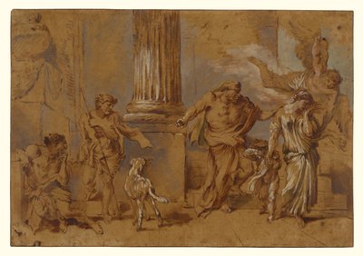 A expulsão de Agar de Giovanni Benedetto Castiglione