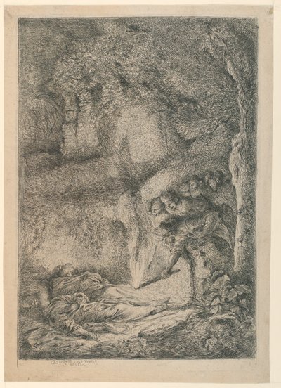 A descoberta dos corpos de São Pedro e São Paulo de Giovanni Benedetto Castiglione