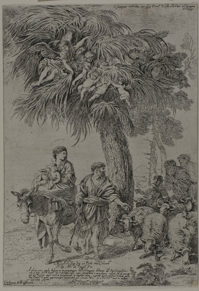 A fuga para o Egito de Giovanni Benedetto Castiglione