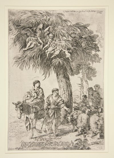 O Voo para o Egipto de Giovanni Benedetto Castiglione