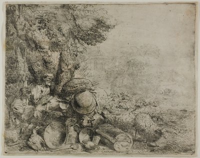 O burro sobrecarregado de Giovanni Benedetto Castiglione