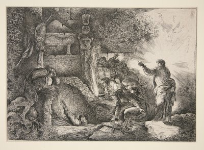 A Ressurreição de Lázaro de Giovanni Benedetto Castiglione