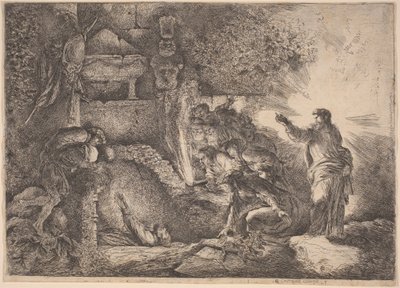 A Ressurreição de Lázaro de Giovanni Benedetto Castiglione