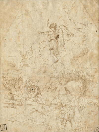 Anúncio aos pastores de Giovanni Benedetto Castiglione