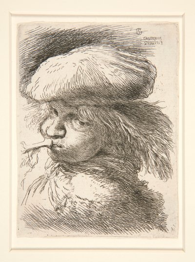 Trompete de Trompete para Jovens, da série Les petites tetes d de Giovanni Benedetto Castiglione
