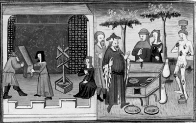 Decameron, Ambrogiuolo é levado para casa de Bernabò num caixote; Ambrogiuolo é castigado pelo seu engano. Segundo dia, conto 9 de Giovanni Boccaccio