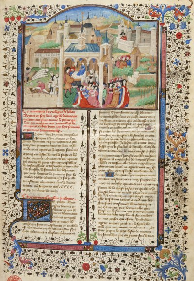 Decameron, Partida dos contadores de histórias de Decameron de Florença de Giovanni Boccaccio