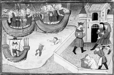 Decameron, Gerbino embarca no navio da filha do rei de Tunes; Gerbino é decapitado. Quarto dia, conto 4 de Giovanni Boccaccio