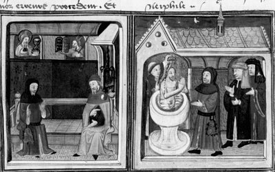 Decameron, Giannotto converte o judeu Abraão; batismo de Abraão Primeiro dia, conto 2. de Giovanni Boccaccio