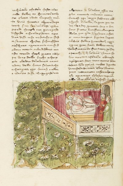 Decameron, A gaiola do rouxinol - Ricciardo Manardi surpreendido por Lizio , Quinto dia, conto 4. de Giovanni Boccaccio