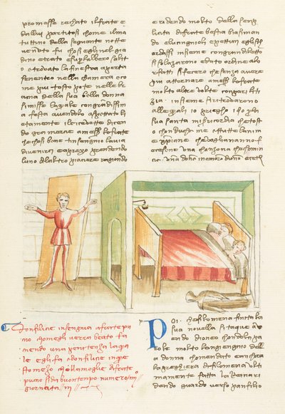 Decameron, A chave do paraíso - Puccio di Rinieri abusado por Felice, Terceiro dia, conto 4. de Giovanni Boccaccio