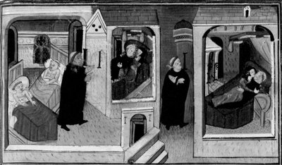 Decameron, O abade espia o monge na sua cela; o monge, por sua vez, espia o abade. Primeiro dia, notícia 4. de Giovanni Boccaccio
