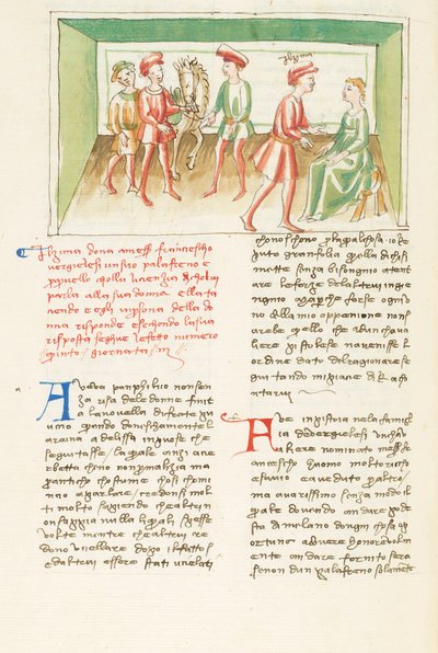 Decameron, Le moyen de parvenir ; Zima falando com a mulher de Francesco , Terceiro dia, conto 5. de Giovanni Boccaccio