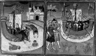 Decameron, Naufrágio do navio de Alatiel; a jovem regressa a casa. Segundo dia, conto 7 de Giovanni Boccaccio