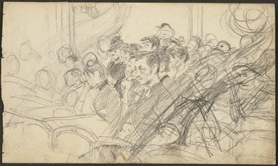 Audiência em um teatro parisiense I de Giovanni Boldini