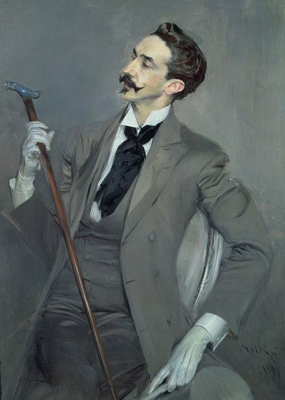 Conde Robert de Montesquiou (1855-1921) 1897 (óleo sobre tela) de Giovanni Boldini