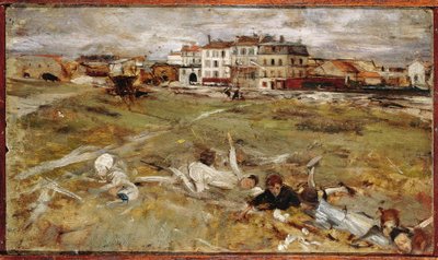 Itália, subúrbio de Paris (óleo sobre tela) de Giovanni Boldini