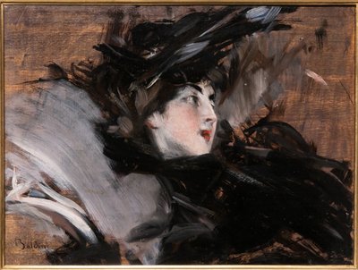 Senhora com um gorro de Giovanni Boldini