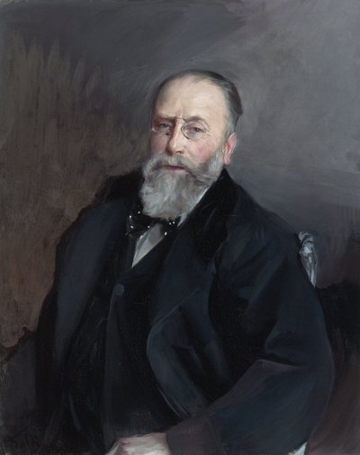 "Retrato de Edmond de Rothschild (1845-1934) banqueiro, filantropo e colecionador francês (Edmond James de Rothschild) Pintura de Giovanni Boldini (1842-1931) 1903 Colecção privada de Giovanni Boldini